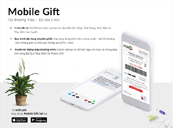Bộ quà tặng điện tử cho doanh nghiệp Mobile Gift 