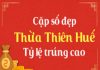 Dự đoán xổ số Thừa Thiên Huế 30/8/2021