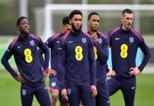 Bóng đá QT 21/3: Đội tuyển Anh chuẩn bị cho trận đấu với Brazil