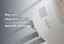 máy lạnh chớp đèn liên tục