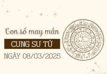 con số đẹp cung Sư Tử 8/3/2025