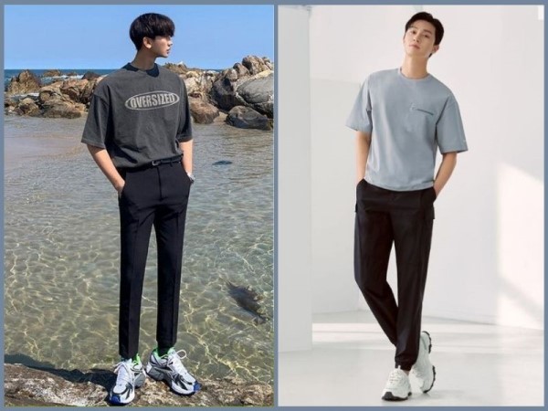 Áo polo + Quần tây xếp ly + Giày tây