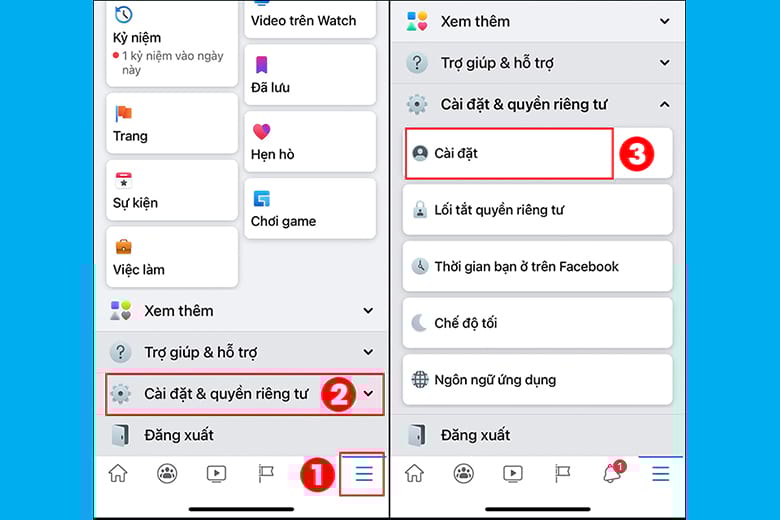 Truy cập trang cá nhân của bạn