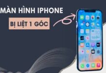 Màn hình iPhone bị liệt 1 góc