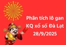Phân tích lô gan KQ xổ số Đà Lạt 28/9/2025