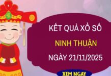 Tham khảo dự đoán xổ số Ninh Thuận ngày 21/11/2025